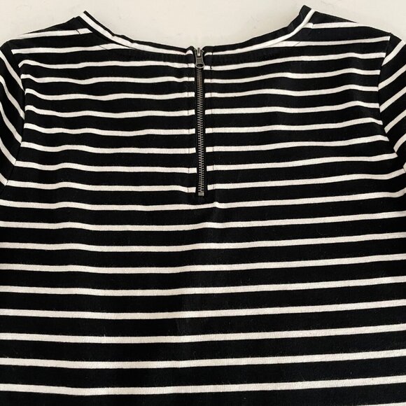 Vero Moda VMSKY 3/4 Sleeve Striped Poly Cotton Short Dress NOOS Blk + Wht Sz S - Picture 5 of 10